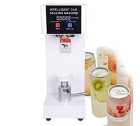 Automatic Cup Sealing Machine for Tin Cans, PET Bottles, Manual Rotary Can Seamer, Electric Cup Sealer with Height Adjustment