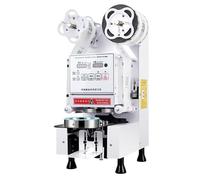 Automatic Cup Sealing Machine with LCD Control Panel for Bubble Milk Tea, High-Speed 500-600 Cups per Hour