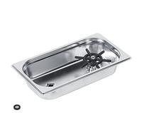 Automatic Cup Washer Stainless Steel Professional Glass Rinser Cleaner High Pressure Washing Machine for Bar Restaurant Hotel Commercial Use 304 Stainless Steel G1/2 Inch Thread