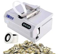 Automatic Currency Strapping Machine, Intelligent Banknote Bundling Tool with LCD Screen, Adjustable for Finance and Cashier Use