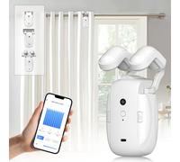Automatic Curtain Opener and Closer, 3 in 1 WIFI 2.4G Bluetooth Remote Control Curtain Opener, Electric Curtain Motor Quiet Curtain Opener and Closer for Home Bedrooms Living Rooms Offices
