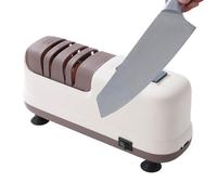 Automatic Cutter Sharpener,4-Stage Scissor Edge File Tool - with Suction Cup Base USB Charging Electric Kitchen Cutter Sharpener - for Garden Saw Razor Rolling Work Senior Adult Chef