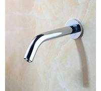 Automatic d Bathroom Faucet - Wall Mount Touchless Sensor Tap for Hands-Free - Modern Cromo Design, Easy Installat, Water-Saving Sink Fixture