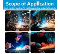 Automatic Darkening Welding Protective Glasses with Solar Lens Charging and Polycarbonate Protection for Harsh Environments