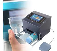 Automatic Date Coding Printer for Text QR Code Barcode Batch Number, High Speed Adjustable Printing Height 2-12.7mm, Ideal for Industrial Packaging Labeling (110V)