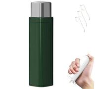 Automatic Dental Floss Dispenser Box - One-Push Pop-Up Floss Pick Holder, Refillable Portable Case for Travel (Green)