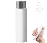 Automatic Dental Floss Dispenser Box - One-Push Pop-Up Floss Pick Holder, Refillable Portable Case for Travel (White)