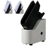 Automatic Desktop Paper Jogger, 50mm Frame Width with 6000r/min Vibration and Anti-Static, Aligns Paper in 5 Seconds, for Envelopes Cards Small Papers, Office Organizer