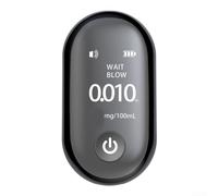Automatic Digital Breath Testing Device for Personal Use, LCD Readout, 20-Second Cycle, and Integrated Rechargeable Battery