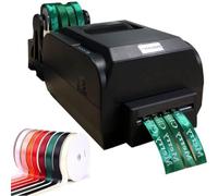 Automatic Digital Ribbon Printer with Holder, Foil Stamping Label Printer for Gift Wrapping, Embellishing Ribbons & Tapes