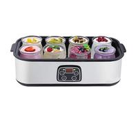 Automatic Digital Yogurt Maker with 8 Glass Jars, 1400ML Large Capacity for Homemade Yogurt, Ice Cream, and Jam