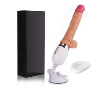 Automatic Dildo Machine for Women, 3 Thrust Modes, 10 Vibration Settings, Heating Function, G-Spot & Clitoral Stimulator for Maximum Pleasure (Flesh)