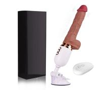 Automatic Dildo Machine for Women, 3 Thrust Modes, 10 Vibration Settings, Heating Function, G-Spot & Clitoral Stimulator for Maximum Pleasure (Black)