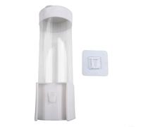 Automatic dispenser for paper cups with a protective dustproof cover for clean storage and efficient organization in kitchens, offices, and break rooms (Short white)