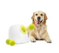 Automatic Dog Ball Launcher, Interactive Tennis Ball Thrower for Small and Medium Dogs, Includes 3 Tennis Balls, Mini Ball Throwing Machine