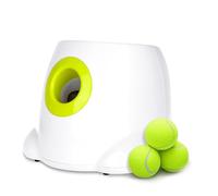Automatic Dog Ball Launcher - Professional Tennis Ball Thrower for Border Collies & Active Breeds (Energy-Burning Exercise) (White,Medium)