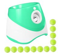 Automatic Dog Ball Launcher with 10/20/30FT Distances Dog Ball Thrower with 12 Tennis Rechargeable Interactive Thrower Machine for Mental Stimulation Training