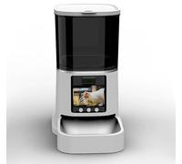 Automatic Dog Cat Feeder with 2K Camera: 5G WiFi Automatic Dog Feeder with Night Vision,Cat Food Dispenser with 7L Large Food Storage Container for Multiple Pet