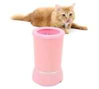 Automatic Dog claws Cleaner, Electric Washer for Dogs Portable Rechargeable Smart claw Cleaning Cup with Silicone brush, Effective claw Cleaner for Small Large Dogs (Pink)