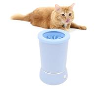 Automatic Dog claws Cleaner, Electric Washer for Dogs Portable Rechargeable Smart claw Cleaning Cup with Silicone brush, Effective claw Cleaner for Small Large Dogs (Blue)