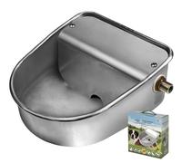 Automatic Dog Drinker | Drinking Bowl for Large Dogs | Water Drinker for Dogs 20 x 24 x 10 cm | Stainless Steel Wall Water Dispenser for Cattle Sheep Cat