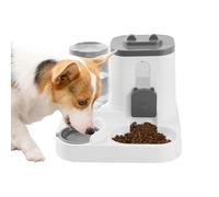 Automatic Dog Feeding Machine and Feeding Station CATS-2-in-1 with Water Dispenser | Large Volume Pet Dry Food Dispensers, No Sslip, Easy Clean