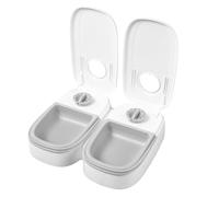 Automatic Dog Food Dispenser, 350 ml Food Container with Non-Slip Design, Automatic Release Mechanism, Removable for Dry Food, for Treats and Meals from Small to Large