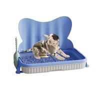Automatic Dog Toilet - Pet Toilet for Small Animals, Elevated Dog Potty with Splash Wall for Puppy | Potty Training Tray with so