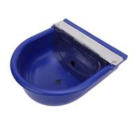 Automatic Dog Water Dispenser, Stainless Steel Animal Waterer Cow Drinking Water Bowl for Horse Goat Cow Livestock (Dark Blue)