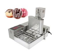 Automatic Donut Maker, 4 Rows Mini Fryer with Adjustable Temperature, 2000W Rapid Recovery, Heavy Duty Stainless Steel for Catering and Events