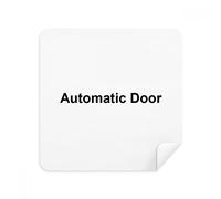 Automatic Door Black Symbol Pattern Glasses Cleaning Cloth Phone Screen Cleaner Suede Fabric 2pcs