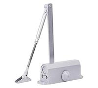 Automatic Door Closer,1PC Aluminum Self Closing HingeSingle Spring Adjustable Surface Mounted Automatic Closing Fir Door