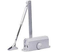 Automatic Door Closer, 1PC Aluminum Self Closing HingeSingle Spring Adjustable Surface Mounted Automatic Closing Fire Rated Door