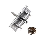 Automatic Door Closer， 4 Inch Concealed Door Spring Hinge Automatic Closer 90 Degrees Silver and Yellow(OneColor)