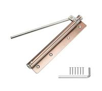 Automatic Door Closer Adjustable Door Closers Surface Mounted Automatic Stainless Steel Spring Closing Closer Fir Hardware(Red Bronze)