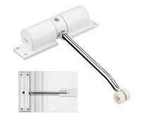 Automatic Door Closer, Adjustable Hydraulic Spring Door Closer for Interior Door, Quiet Auto Door Closing for Interior Doors, Safety Door Stopper for Room, Gate Spring with Adjusting Rod and Screws
