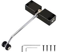 Automatic Door Closer - Adjustable Spring Silent Buffer Hinge, Zinc Alloy and Stainless Steel, 2 Pieces, Invisible Anti-Trap Design