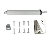 Automatic Door Closer, Aluminium Alloy Automatic Entryway Closure, Silent Soft-Close Mechanism, Quiet Design, 1-Pack Silver, Ideal for Apartment Living Room Dorm Bathroom