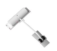 Automatic Door Closer Automatic Door Closer Double Spring Silence Adjustable Convert Hinged Doors to Self-Closing(Round-White)