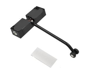 Automatic Door Closer Automatic Door Closer Double Spring Silence Adjustable Convert Hinged Doors to Self-Closing(Square-Black)