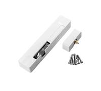 Automatic Door Closer Door Buffer Damper Hydraulic Closer Opening Household Silent Automatic Closing(White-Alloy-Right)