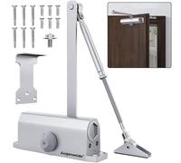 Automatic Door Closer for Home with Hold Open, Heavy Duty Adjustable Hydraulic Door Soft Closers Residential, Auto Closing Door Mechanism, Easy Install,Bear The Door Weight 55~99lb