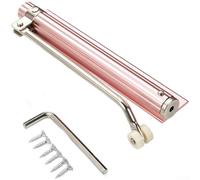 Automatic Door Closer, for premium Aluminum Alloy Hydraulic Buffer with Customizable, Silent Automatic Shut for Bedroom Kitchen Closet Doors, 180 Degree Left Right Hand, for champagne Gold(Sparkling