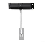 Automatic Door Closer for surface Mounted Adjustable Spring Self Closing for Wooden Doors Quiet Operation Heavy Duty up to 35kg Black