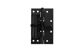 Automatic Door Closer for Wooden Doors, 4" Invisible Hinges, 90° Positioning, Durable Black Finish, Includes Screws - Ideal for Home & Office Use