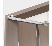 Automatic Door Closer - Heavy Aluminum Pneumatic Door Closer Side Mounted For House Fire, 3 Styles (Color : Silver, Size)
