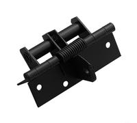 Automatic Door Closer Hinge for Self-Closing Doors, 90-Degree Positioning Spring-Loaded Door Closing Device, Concealed Invisible Hinges, M(Black)