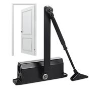 Automatic Door Closer - Hydraulic Anti-Slump Buffer for Smooth Closing - Ideal for Gates Cupboards Shower Doors Bathrooms Bedrooms & Living Rooms