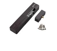 Automatic Door Closer Lock - Black Hydraulic Self-Closing Door Stopper for Home Improvement, Left Open Design, Retractable Door Hardware, Easy Installation