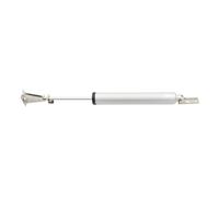Automatic Door Closer Soft Close Pneumatic Opener 100° Positioning Stop Buffer Adjustable Hardware for Furniture - Silver Finish